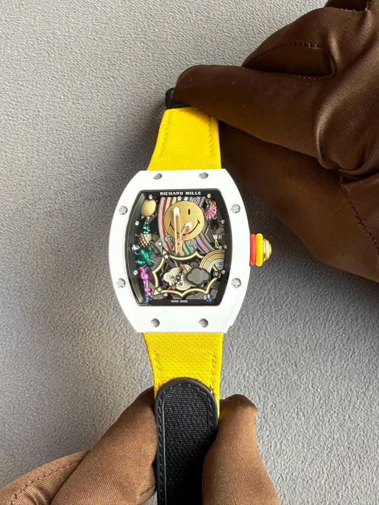 Richard Mille RM 88 Automatic Winding Tourbillon Smiley Transparent Dial Titanium