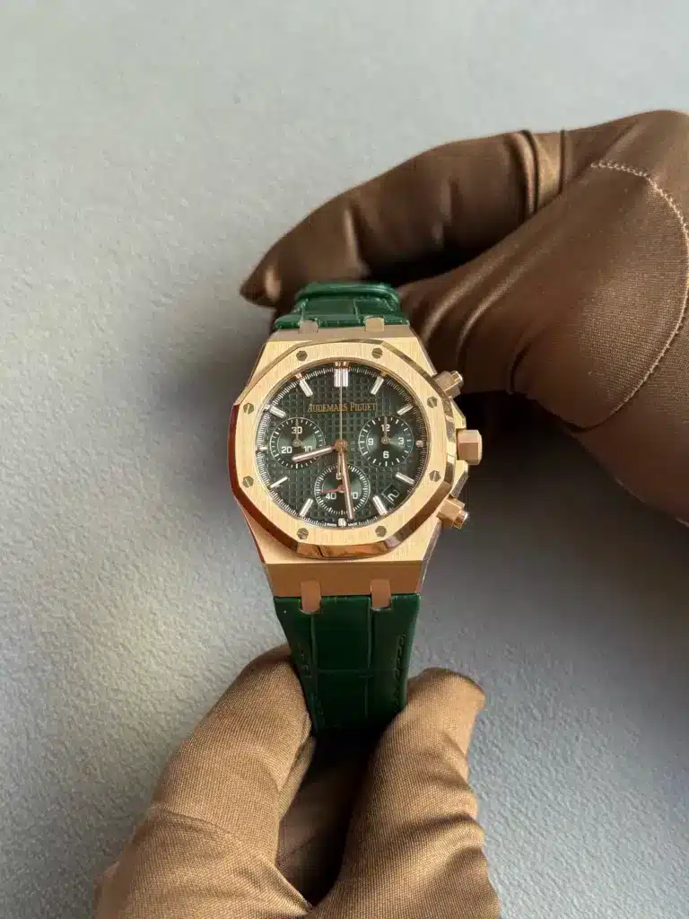 Audemars Piguet Royal Oak Chronograph Green Dial Full Rose Gold